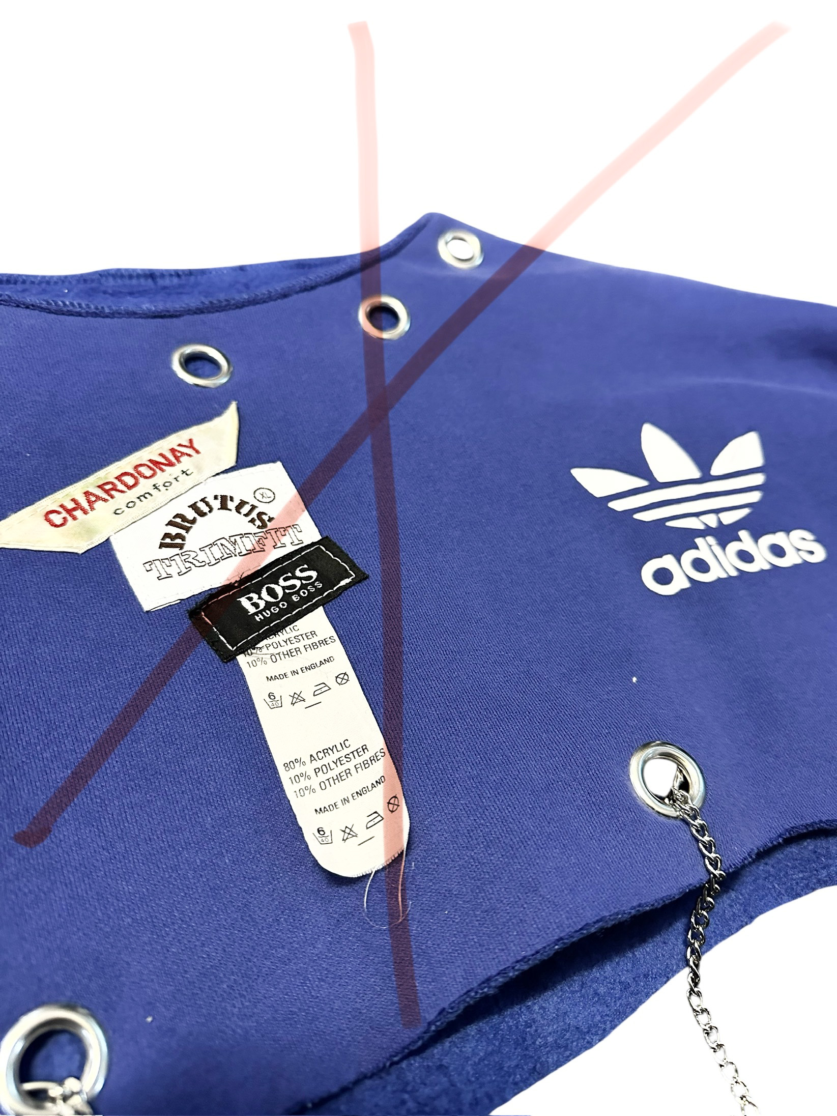 crop-adidas-jumper-reworked-with-chains-details